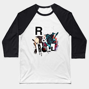 Rock and Roll Baseball T-Shirt